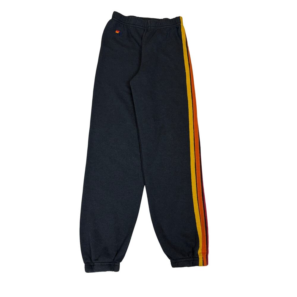 Aviator Nation 5 Stripe Sweatpants Joggers Youth 12 Loungewear Retro